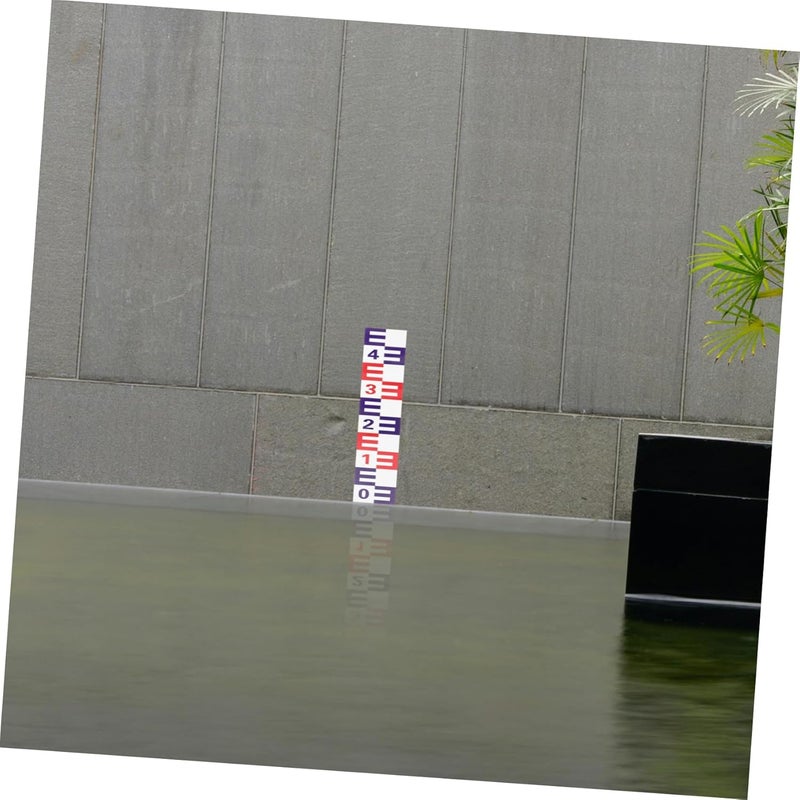 مقياس مستوى الماء العاكس ذاتي اللصق من الألومنيوم لأداة قياس الارتفاع لحوض السباحة وبرميل المطر - Image 4